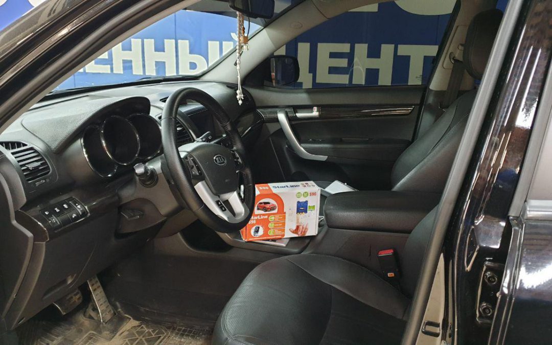 Профессиональная установка автосигнализации S96 на автомобиль Kia Sorento