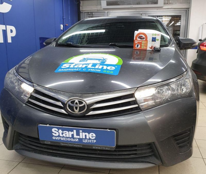Toyota Corolla — установка автосигнализации StarLine S96