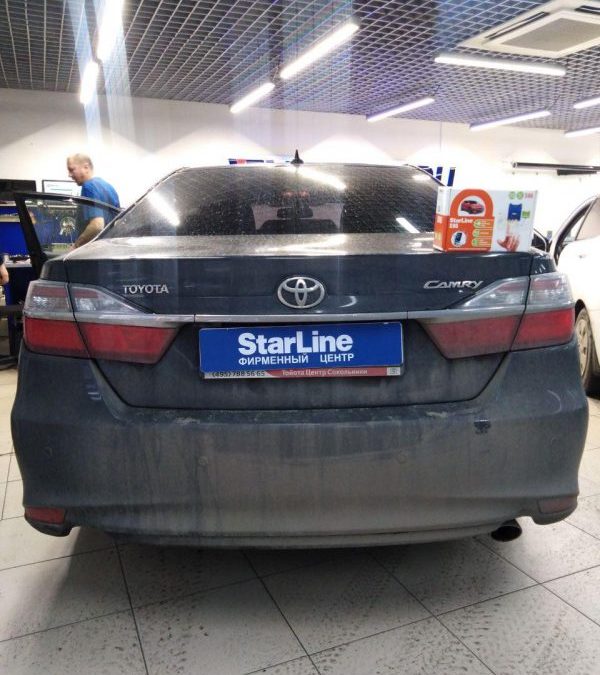 Автосигнализация StarLine S96 с профессиональной установкой на автомобиль Toyota Camry