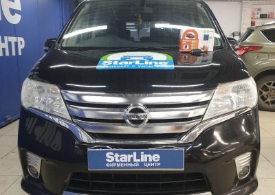 Nissan Serena — установка автосигнализации StarLine S96