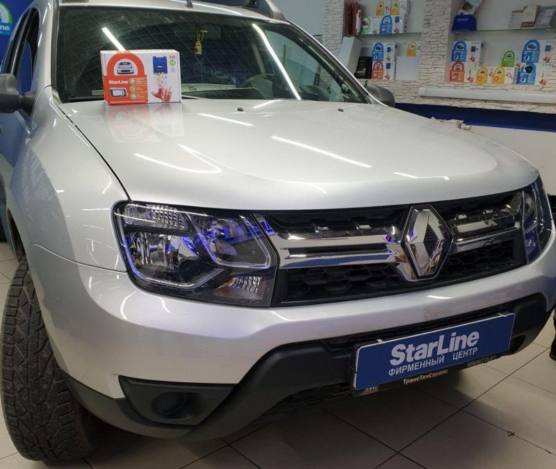 Установка автосигнализации StarLine A93 на Renault Duster в Казани