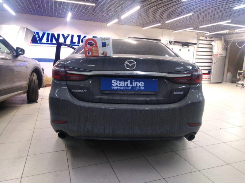 Сертифицированная установка автосигнализации StarLine S96 на автомобиль Mazda 6