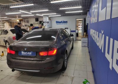 Установка охранно-мониторинговой системы StarLine M22 на автомобиль BMW 320