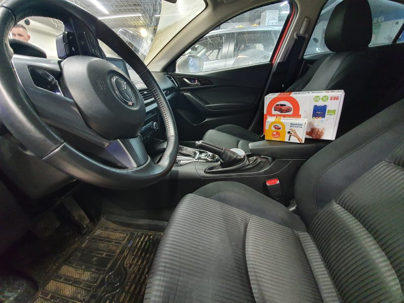 Установка StarLine S96 и дооснащение модулем GPS — автомобиль Mazda 3