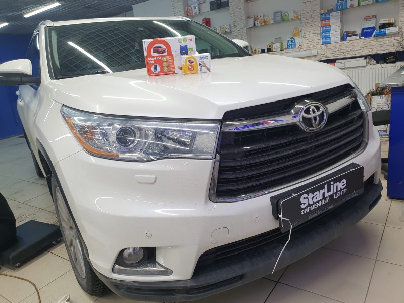 Toyota Highlander — установка автосигнализации StarLine S96 и модуля GPS