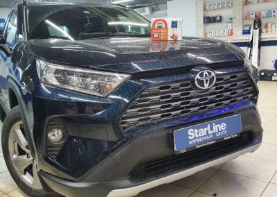 Новый Toyota RAV4 — установка автосигнализации StarLine A93
