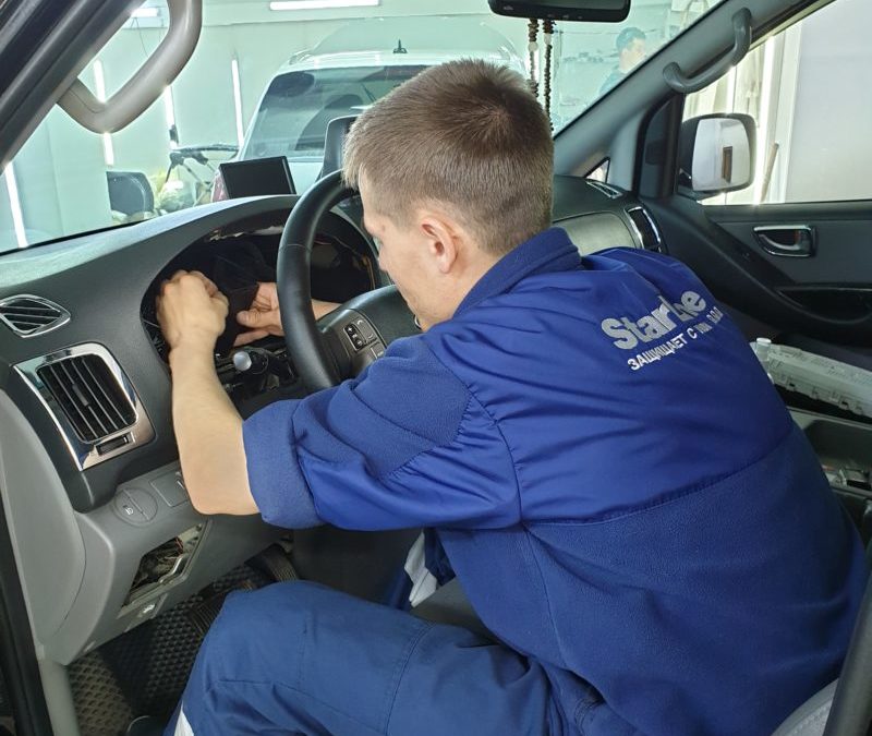 Hyundai H-1 — замена сим карты в уже установленной автосигнализации StarLine A93