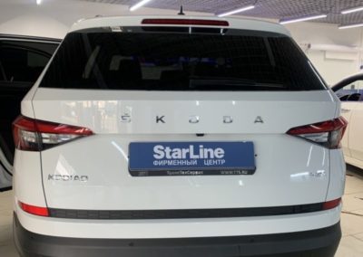 Установка автосигнализации StarLine S96 с сохранением 2-х ключей автомобиля — Skoda Kodiaq