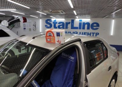 Установка автосигнализации StarLine A93 на автомобиль Renault Logan