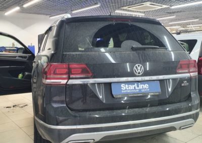 Установили на VW Teramont автосигнализацию StarLine E96 BT GSM