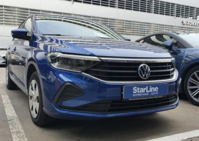 Установили на автомобиль VW Polo автосигнализацию StarLine S96