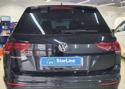 Установили на автомобиль VW Tiguan автосигнализацию StarLine E96