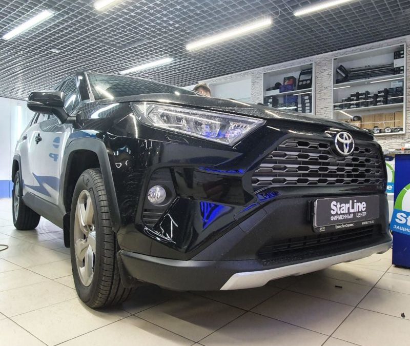 Установили на Toyota Rav 4 автосигнализацию StarLine E96