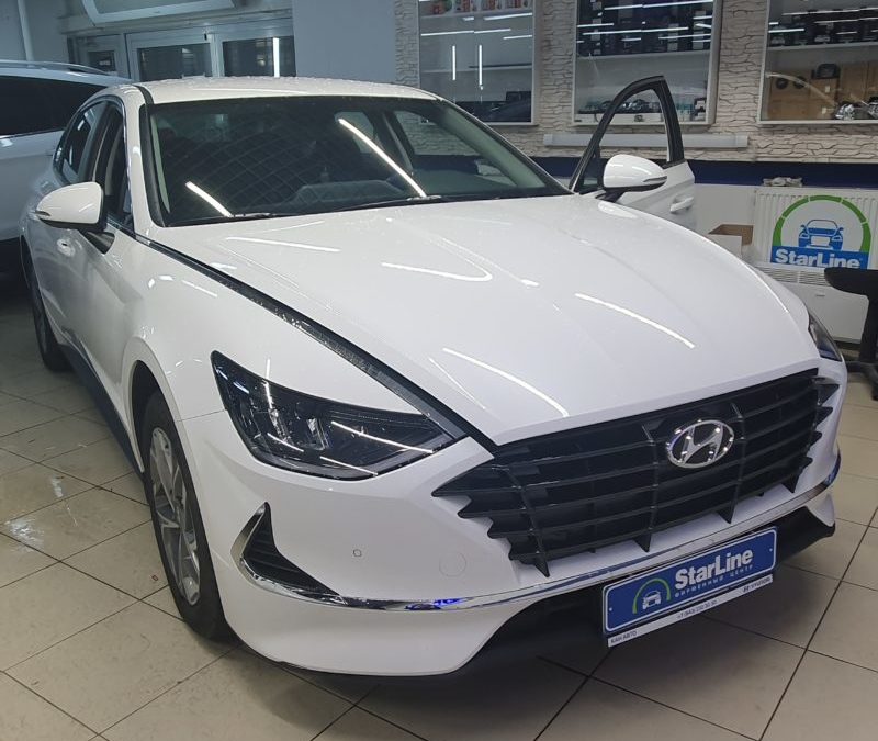 Новая Hyundai Sonata — установили автосигнализацию 6 поколения StarLine S96 V2