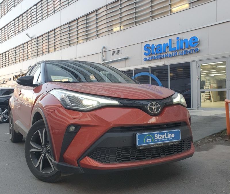 Установили на автомобиль Toyota CHR сигнализацию StarLine S96 V2