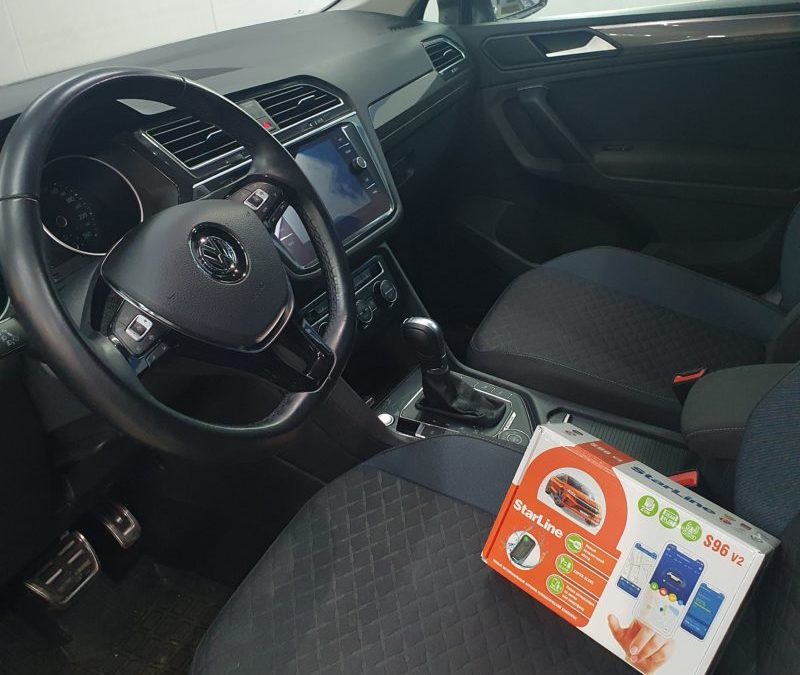 На Volkswagen Tiguan установили охранный комплекс StarLine S96 с модулем GSM и функцией Bluetooth Smart