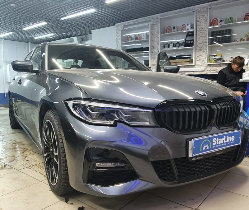 На новый BMW 3 серии установили современный охранный комплекс StarLine S96 v2