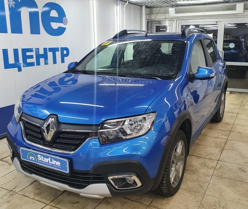 Оснастили Renault Sandero охранным комплексом StarLine E96, дооснастив модулем M66