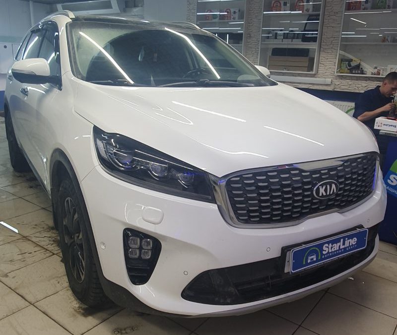 На KiA Sorento установили сигнализацию StarLine E96 v2