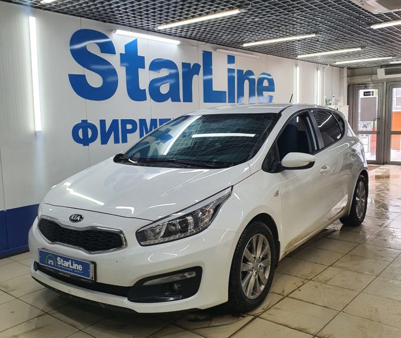 На автомобиль Kia Ceed установили охранный комплекс StarLine A93