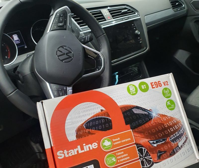 На VW Tiguan установили StarLine E96 с GSM и GPS модулями