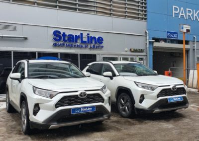 На 2 автомобиля Toyota RAV4 установили охранные комплексы StarLine S96