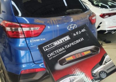 Hyundai Creta — установили парктроники на автомобиль