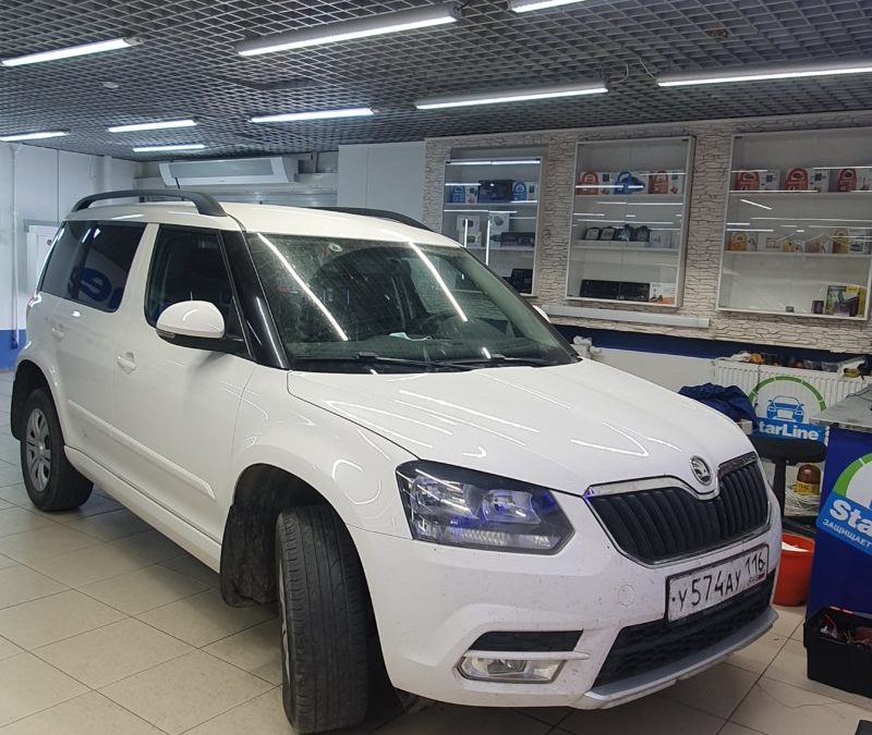 Skoda Yeti — демонтаж сигнализации и установка StarLine A93