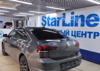 На VW Polo установили охранный комплекс StarLine A93