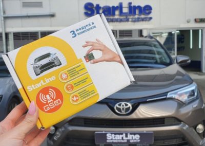 Дооснастили охранный комплекс StarLine GSM модулем — автомобиль Toyota RAV 4