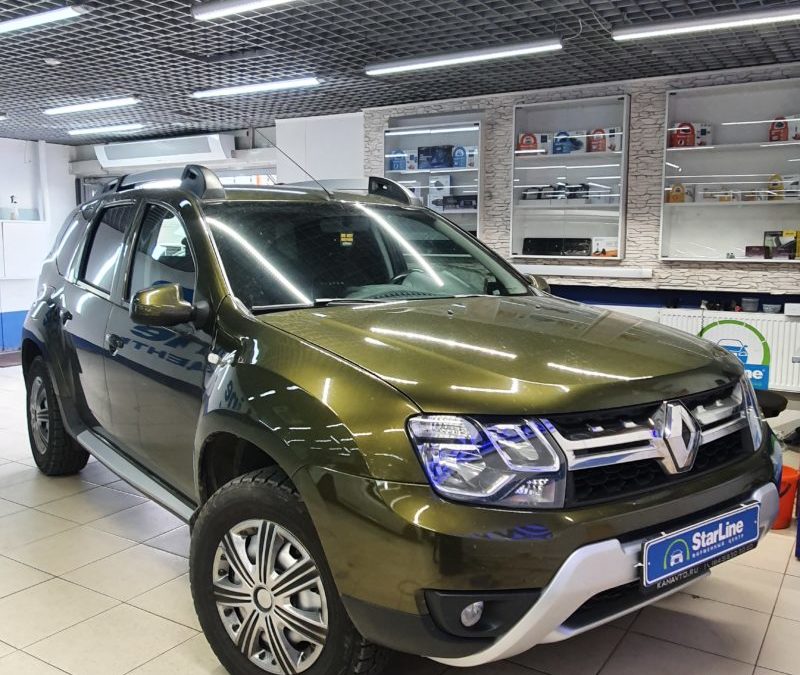 Renault Duster — установили охранный комплекс StarLine A93