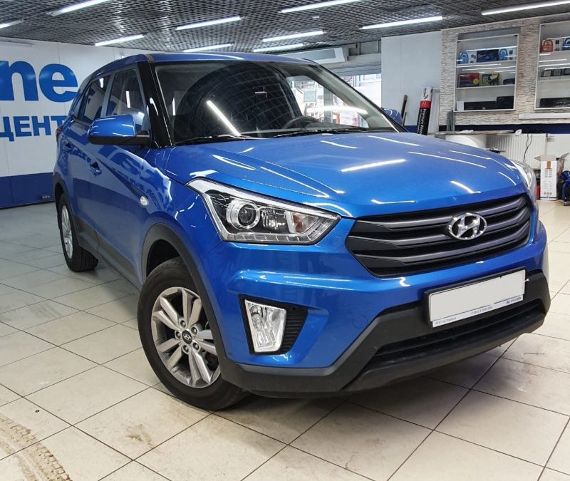 На автомобиль Hyundai Creta установили охранный комплекс StarLine E96 и поисковый маяк StarLine M66