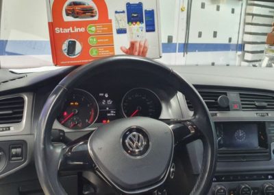 Автомобиль VW Golf — установлен охранный комплекс StarLine S96