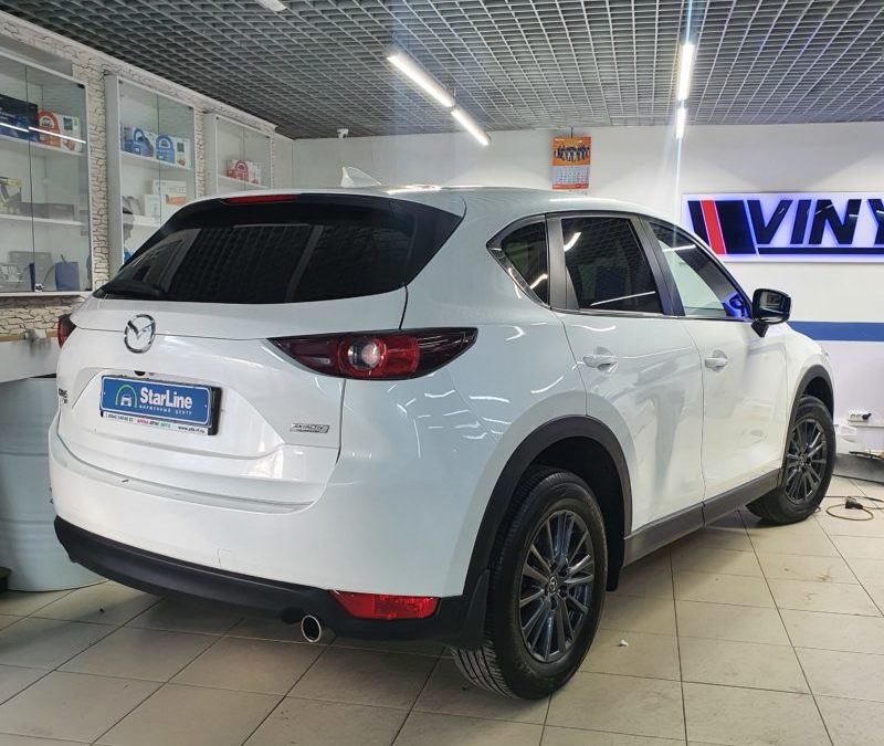 На автомобиль Mazda CX-5 установили охранный комплекс StarLine S96