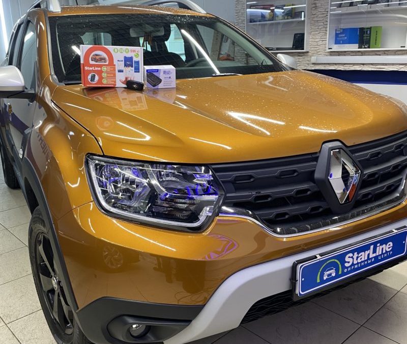 На автомобиль Renault Duster установили охранный комплекс StarLine S96