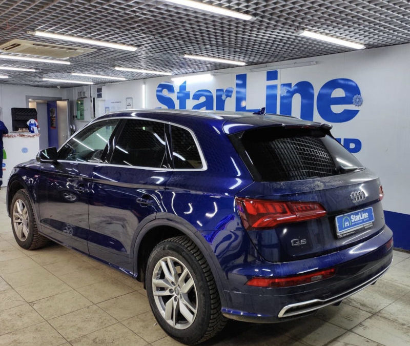 На Audi Q5 установили охранный комплекс StarLine E96