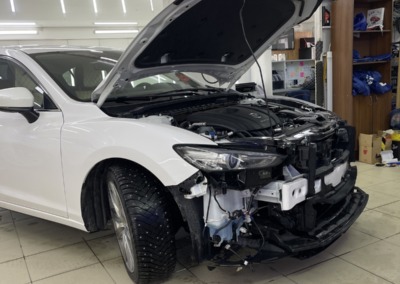 Установили защитную сетку радиатора — автомобиль Mazda 6