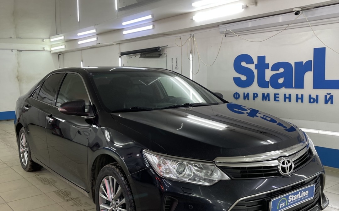 Установили на автомобиль Toyota Camry охранный комплекс StarLine S96 V2