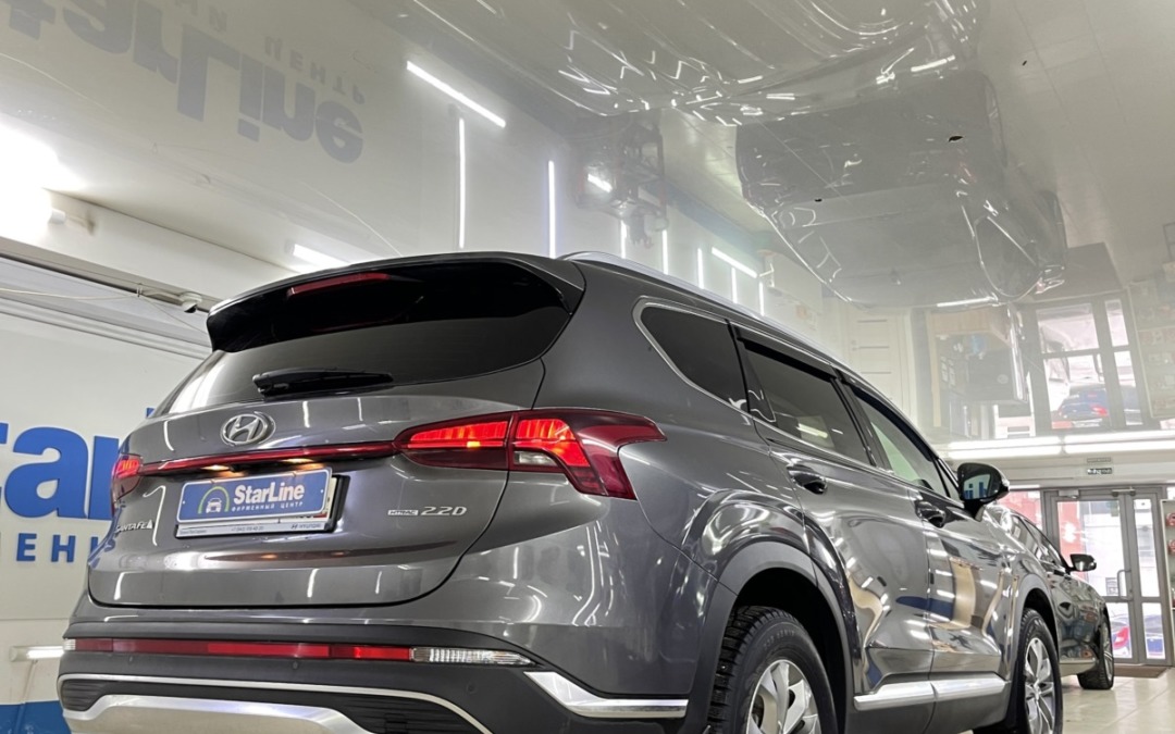 Hyundai Santa Fe — установка автосигнализации  StarLine A93 v2
