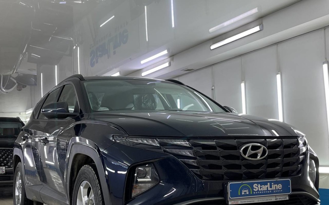 Hyundai Tucson — установили StarLine S96 v2 и GPS антенну