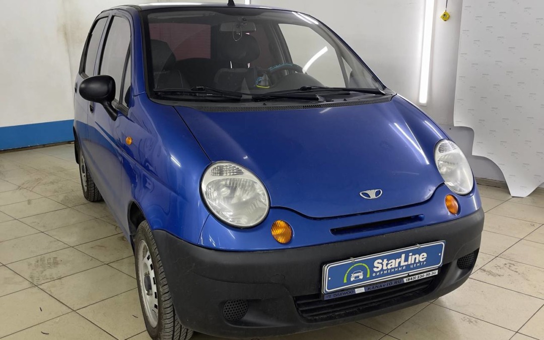 Установили охранный комплекс  StarLine A93 v2 на Daewoo Matiz