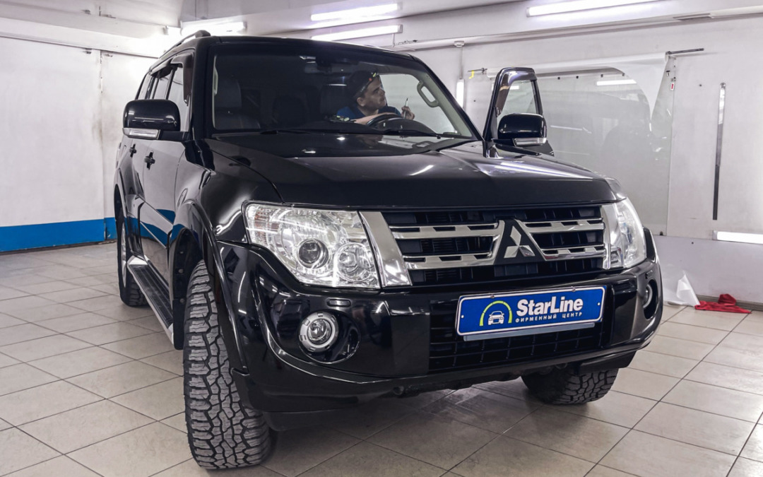 Установили охранную систему StarLine E96 V2 на автомобиль Mitsubishi Pajero