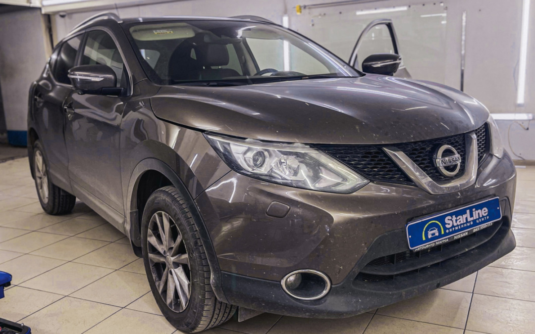 Установили охранную систему StarLine A93 V2 на Nissan Qashqai