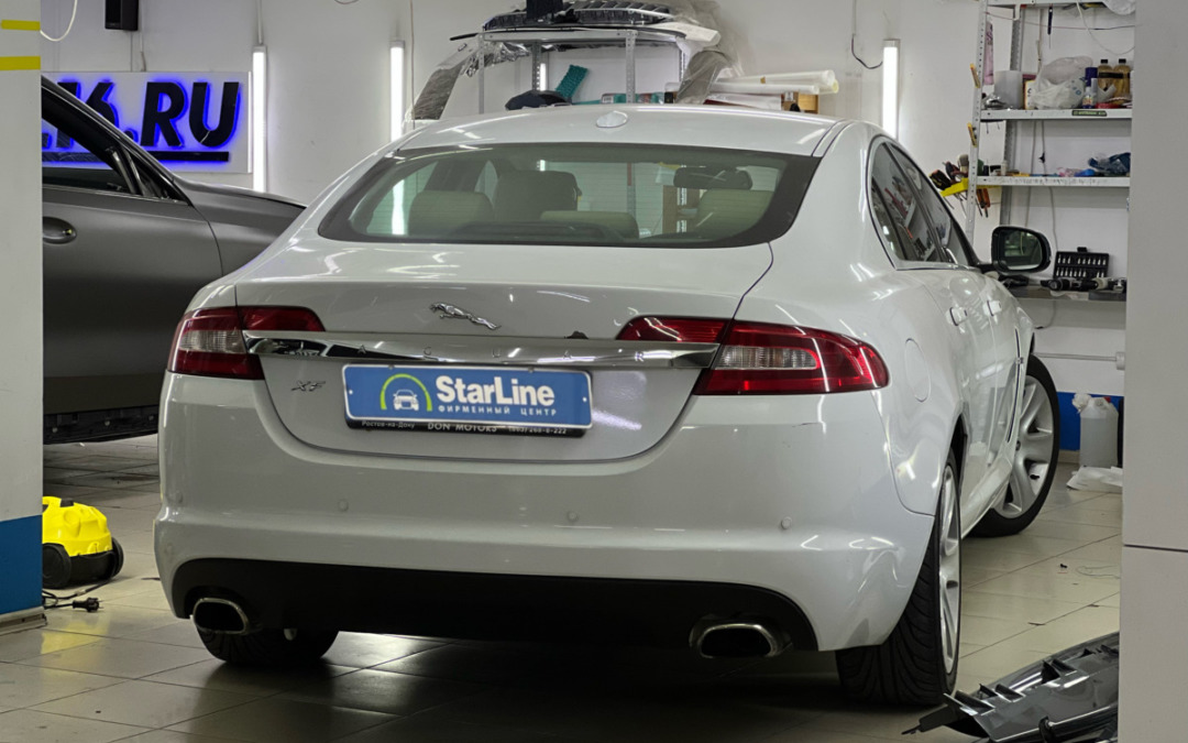 Установили охранный комплекс StarLine S96 v2 на Jaguar XF с GSM-модулем для управления с телефона