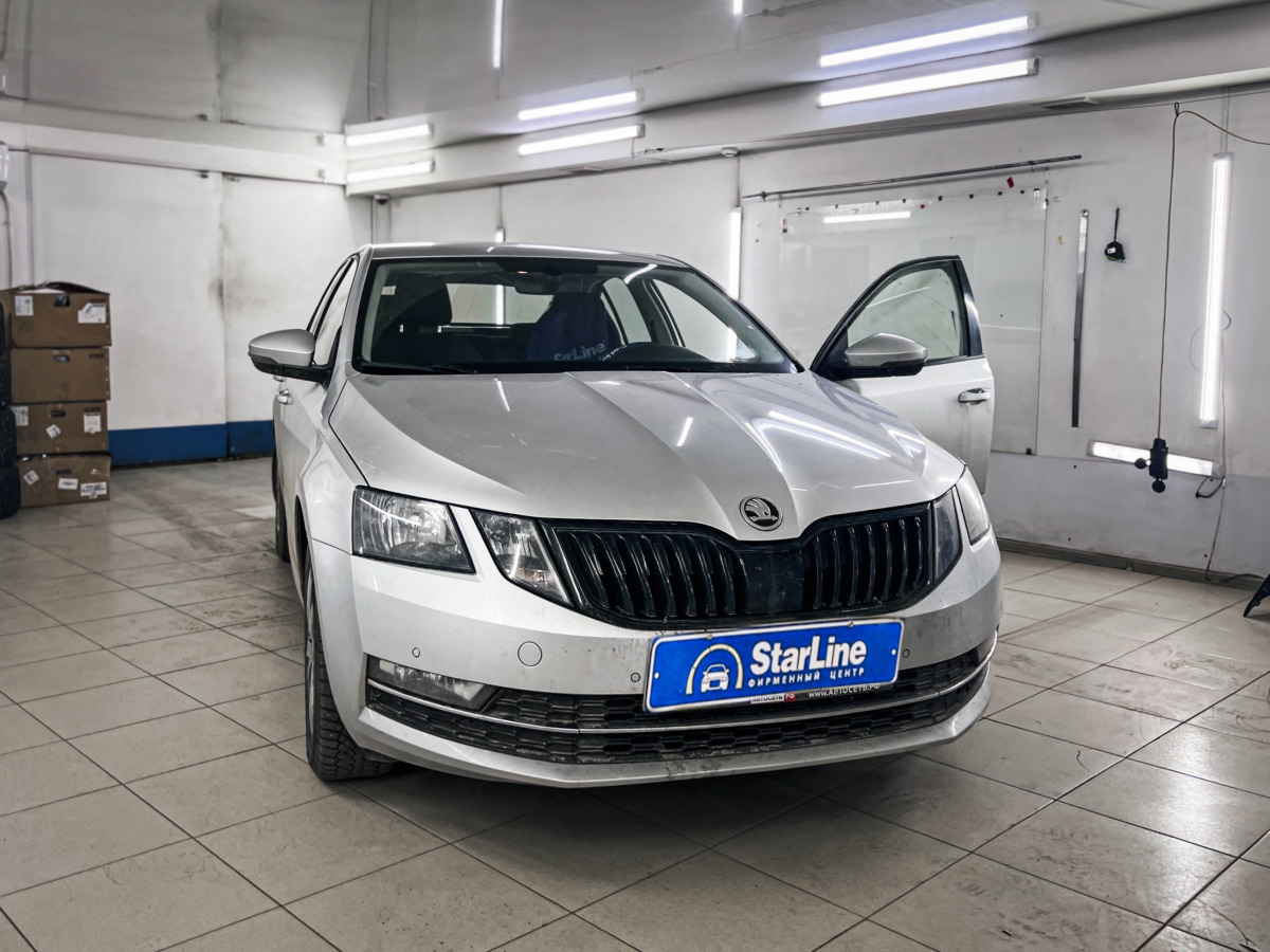 Установка охранной системы StarLine S96 на Skoda Octavia A7 – StarLine  Казань.