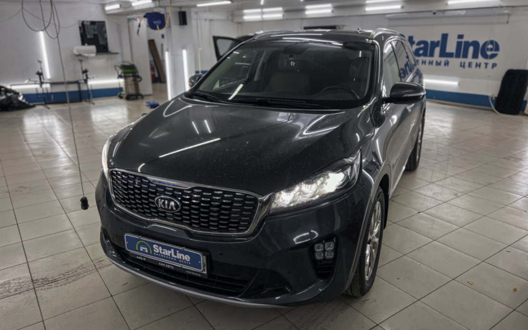 На Kia Sorento установили охранный комплекс StarLine S96 v2 с GSM-модулем