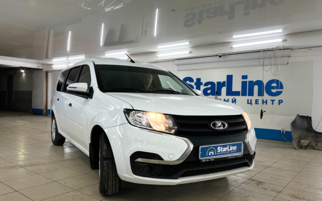 LADA Largus — установили охранный систему StarLine E96 в комплектации ECO с одним брелком