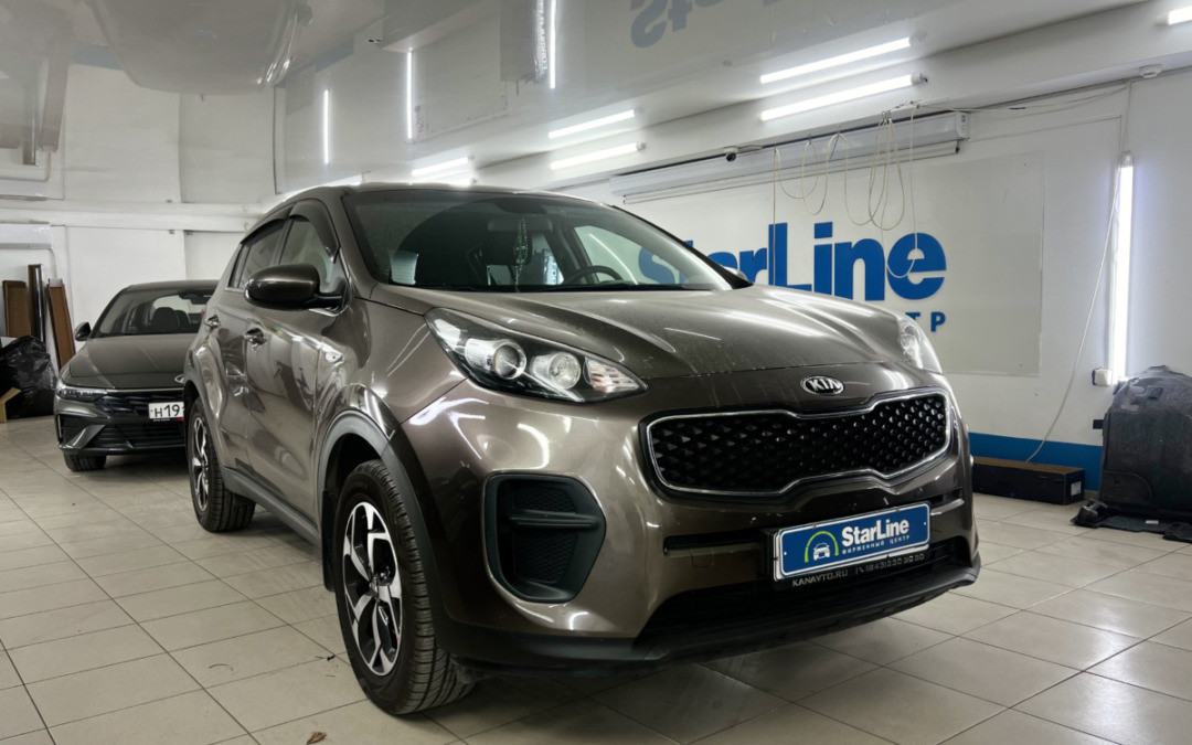 Kia Sportage — установили охранный комплекс StarLine E96 ECO, то есть с одним брелком