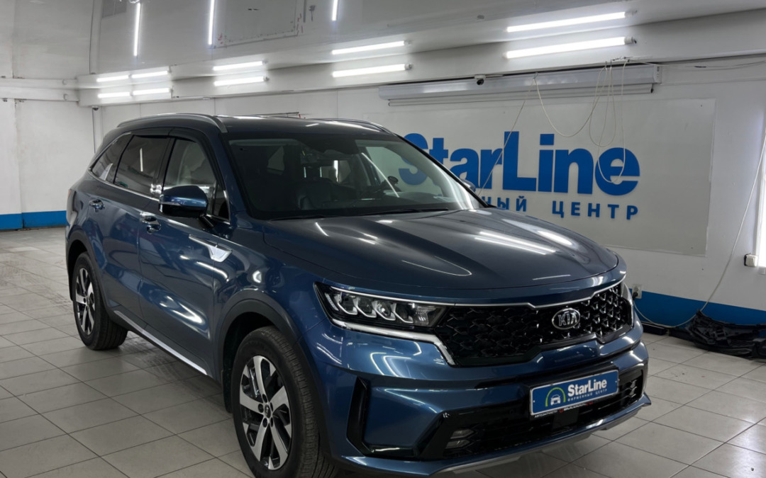 Kia Sorento — установили охранную систему StarLine S96