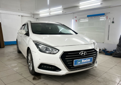 Установили охранный комплекс StarLine S96 на Hyundai Solaris